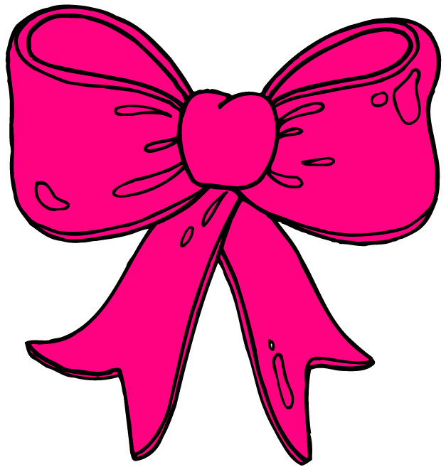 Pink Hair Bow Clipart - Free Clip Art Images