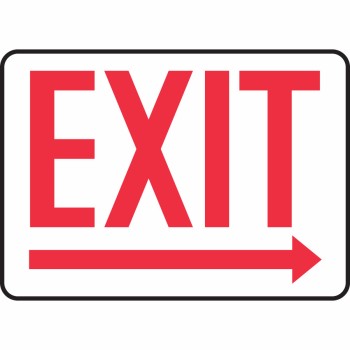 Exit Sign with Right Arrow - SGN522 | New Pig