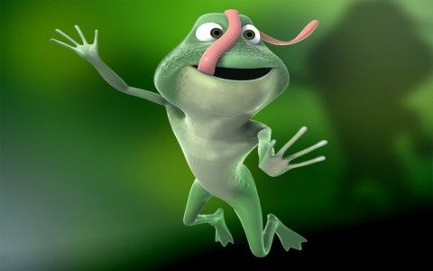 Funny animated frog, long tongue. | Cartoons | Pinterest