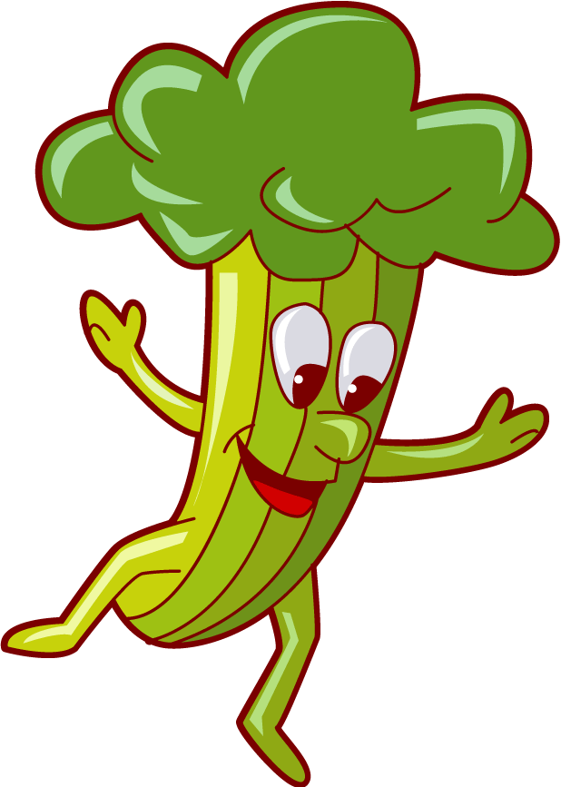 Vegetables With Faces Clipart