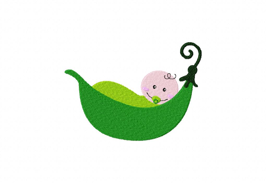 Free Pea Pod Babies Machine Embroidery Designs | Daily Embroidery