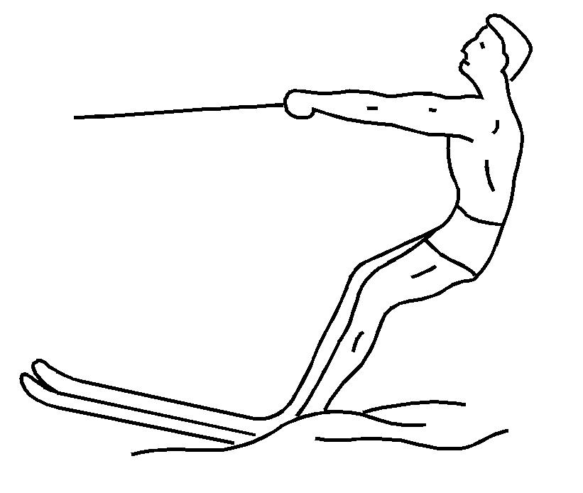 WATER SKIING - MALE - Cliparts.co