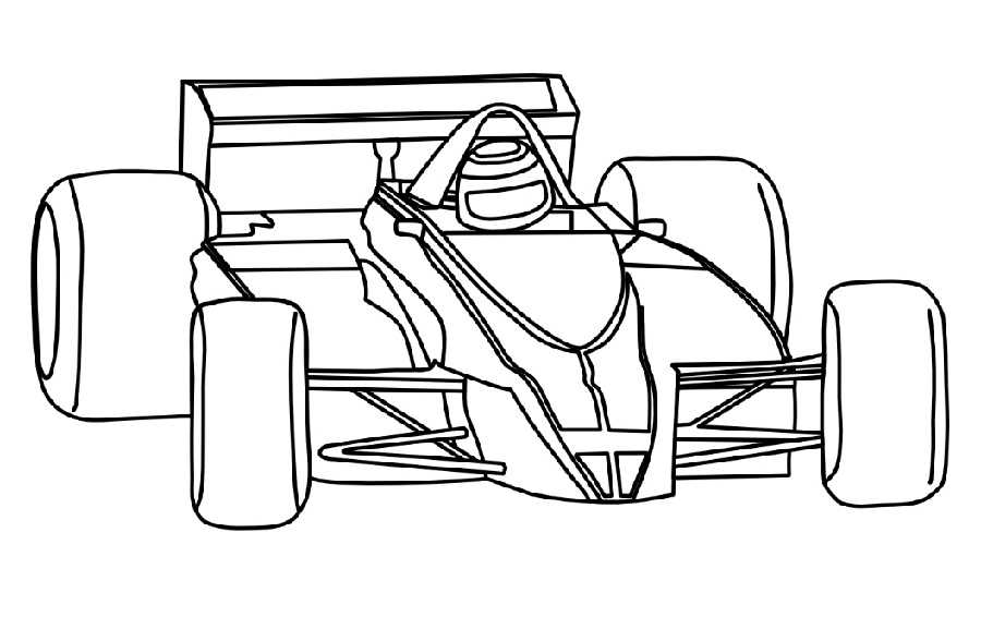 Formula 1 Race Car Coloring Pages