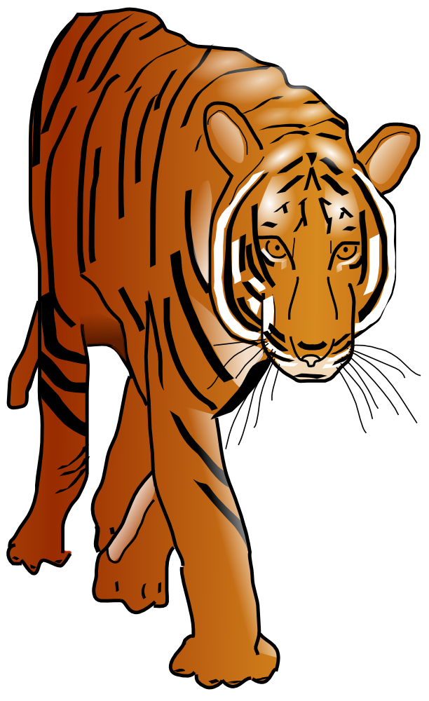 OnlineLabels Clip Art - Tiger