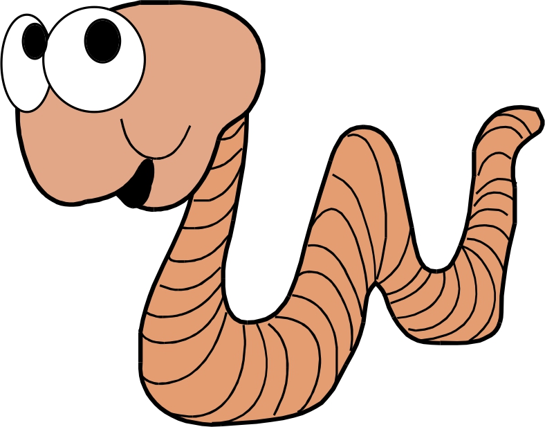free cartoon worm clipart - photo #7