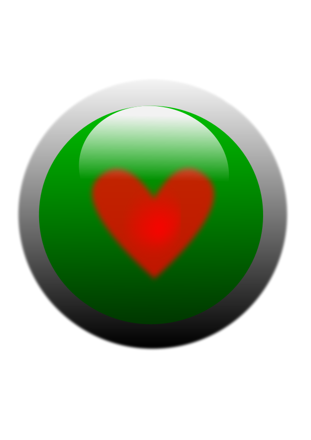 Love button with heart large 900pixel clipart, Love button with ...