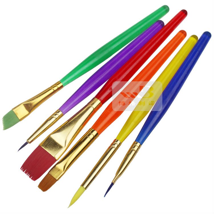 6 Colors Oil Painting Brush Artist Brush Art Brush - Buy Artist ...