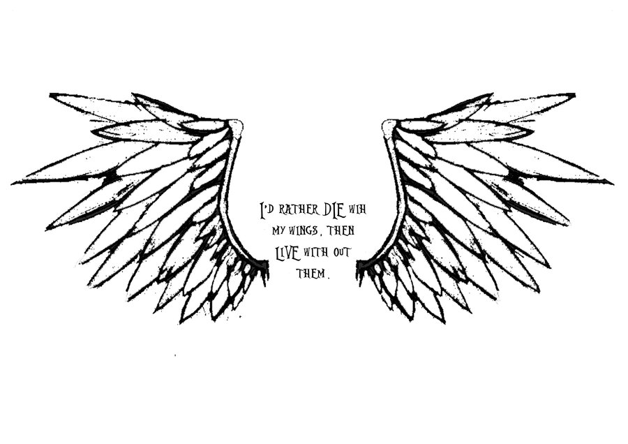 Gallery For > Angel Wing Tattoos With Names