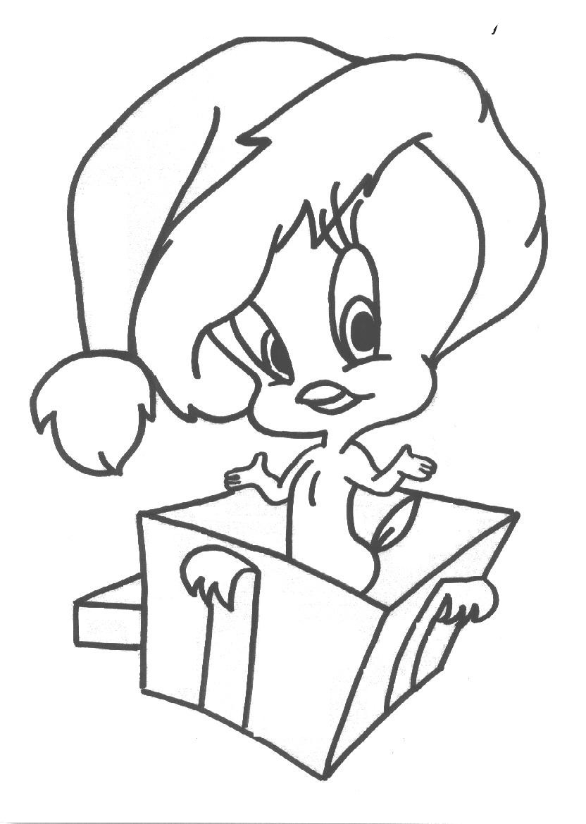 Tweety Bird Christmas Coloring Pages - Tweety Bird Coloring Pages ...
