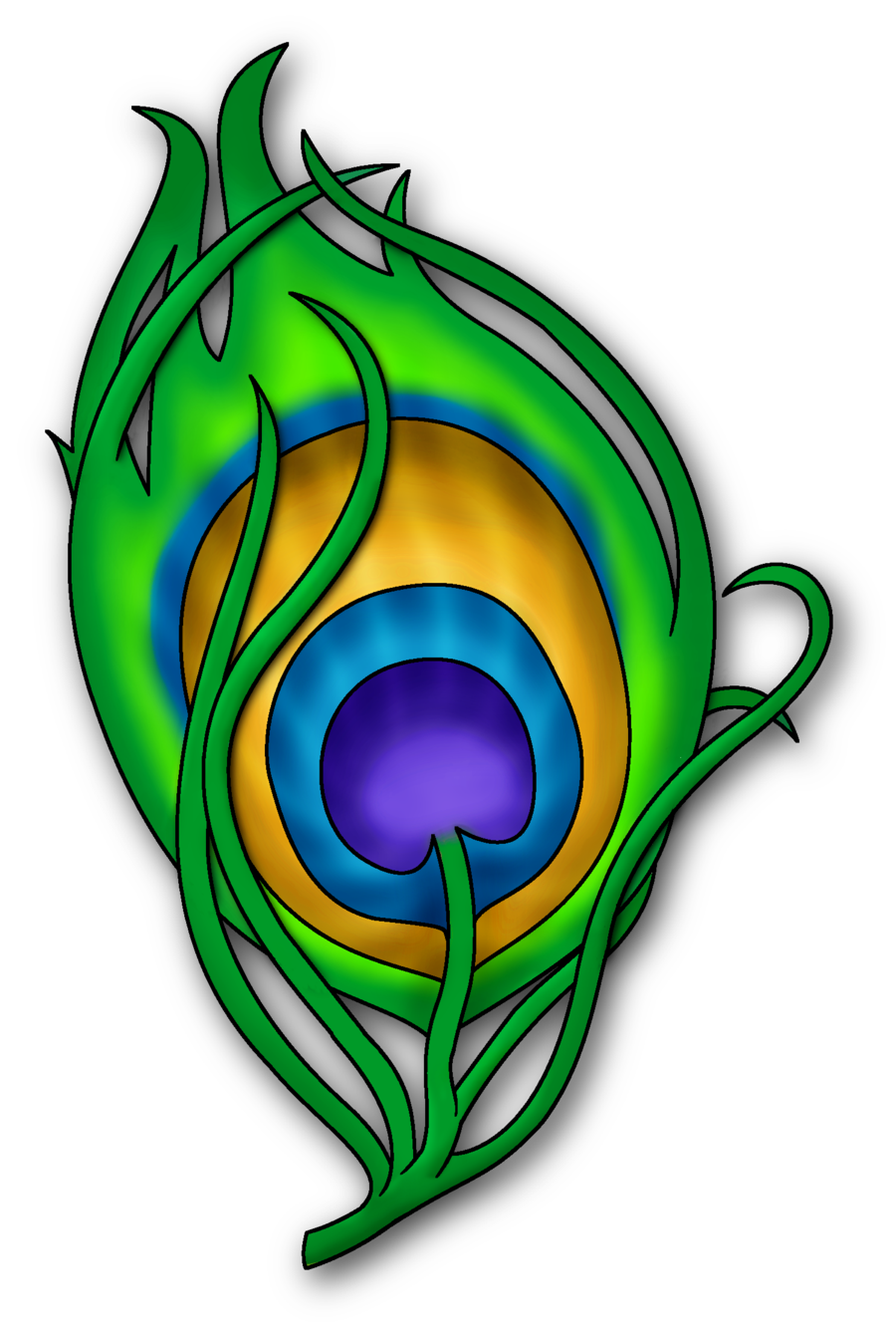 Peacock Feather Png Wip Tattoo Clipart - Free Clip Art Images