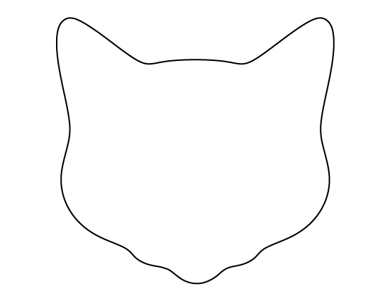 Cat Face Template - Cliparts.co