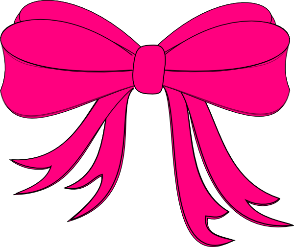 Pink Bow Darla Clip Art at Clker.com - vector clip art online ...