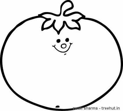 Free coloring pages of tomato
