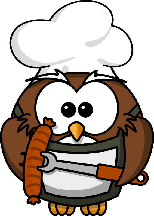 Owl With Sausage Clipart Royalty Free Public Domain ... - ClipArt ...