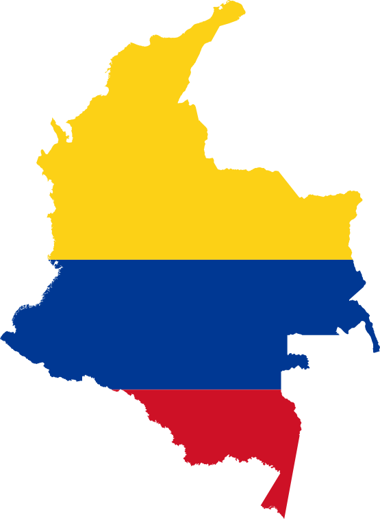 Flag Map of Colombia flagartist.com Flag SVG YouTube Facebook ...
