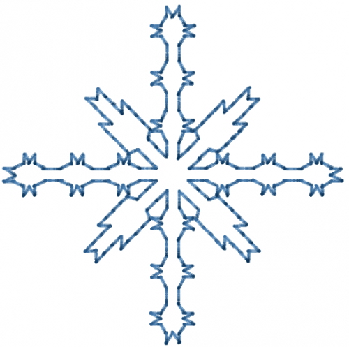 Outlines Embroidery Design: Snowflake Outline from AnnTheGran ...