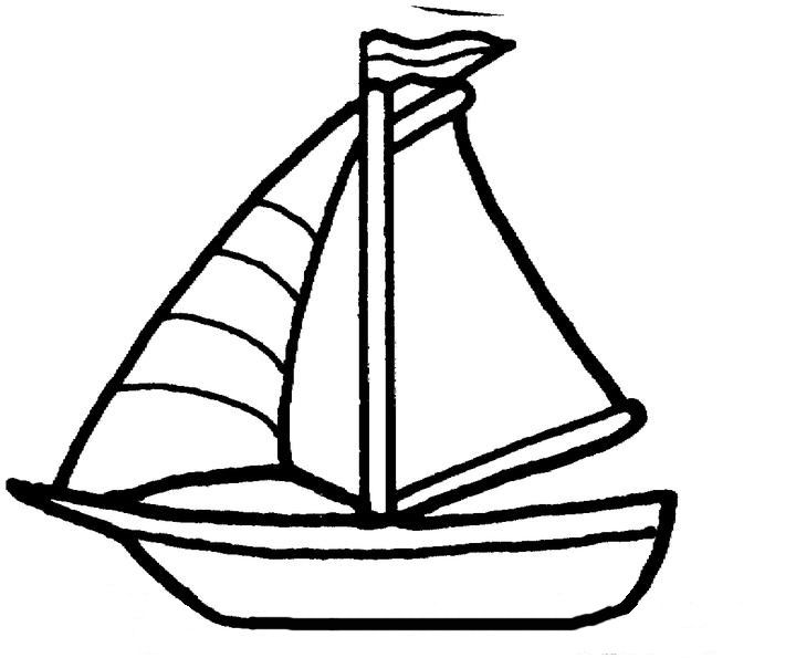 sailboat colouring page | Beach and Summer Days | Pinterest