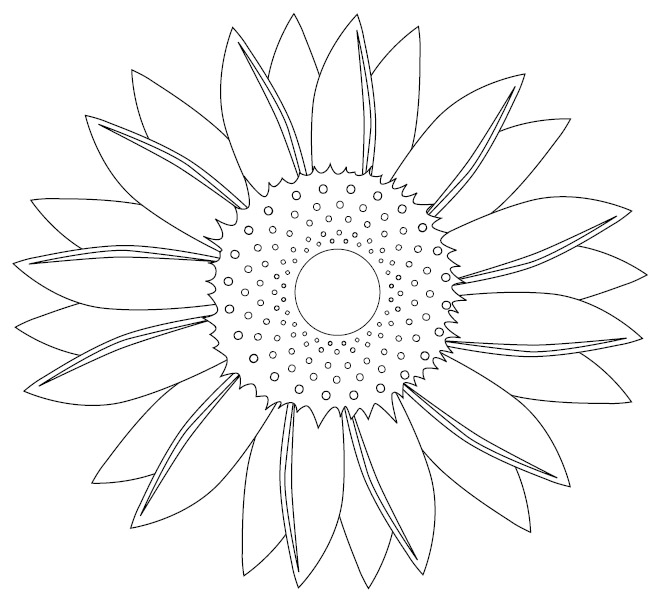 Free Printable Sunflower Coloring Page, SUNFLOWER COLORING PAGE ...