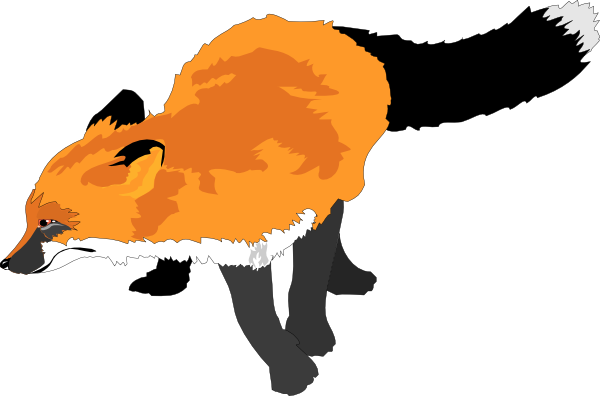 Fox Running clip art - vector clip art online, royalty free ...