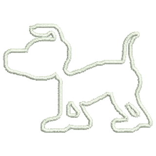 Embroidery Mill Dog Outline 12060 | Stock Embroidery Designs for ...