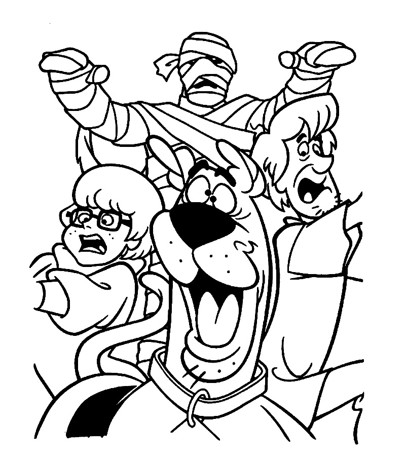 cartoon mummys Colouring Pages (page 3)