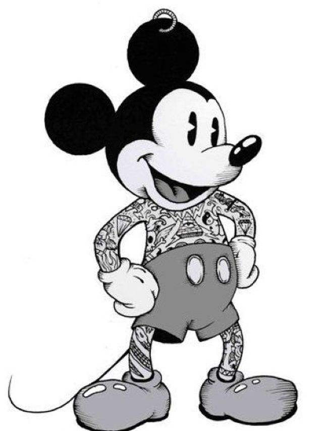 Pin Mickey Mouse Y Sus Amigos Dibujos Para Colorear Disney Tattoo Page