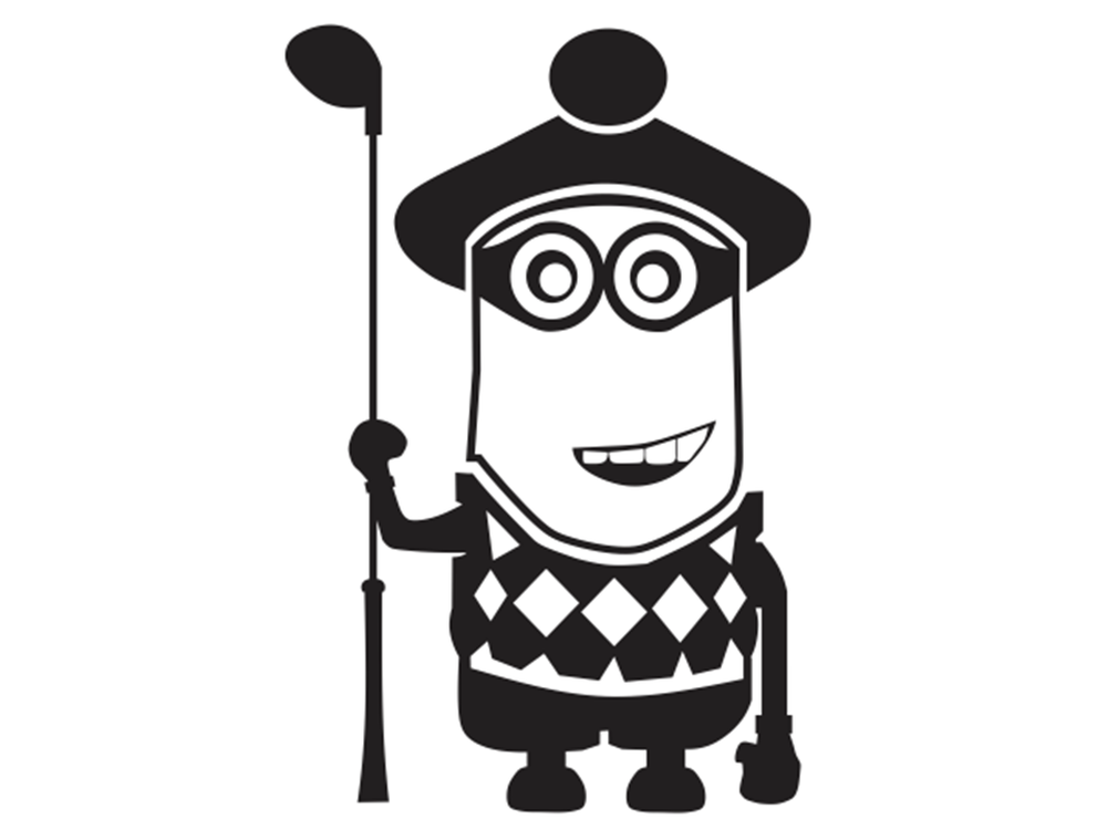 Golfer - Minion by stickeesbiz on deviantART