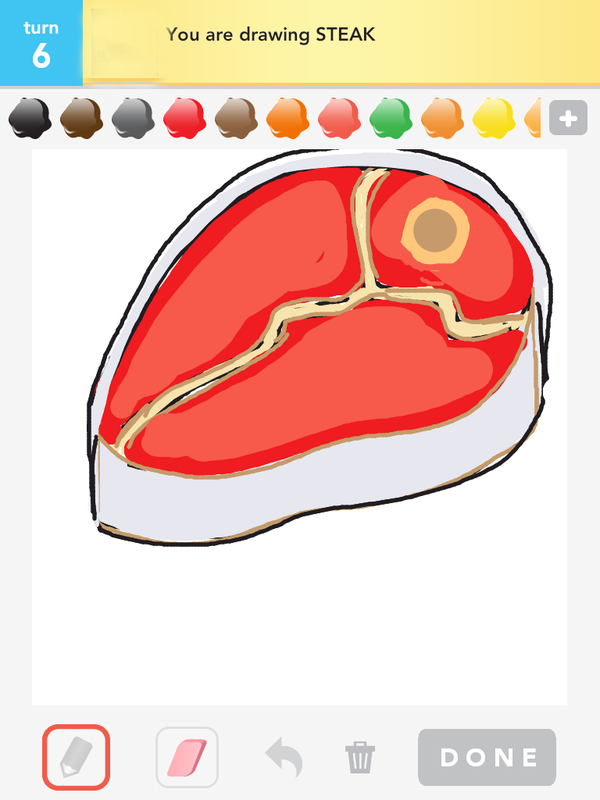 Steak Draw Something Images & Pictures - Becuo