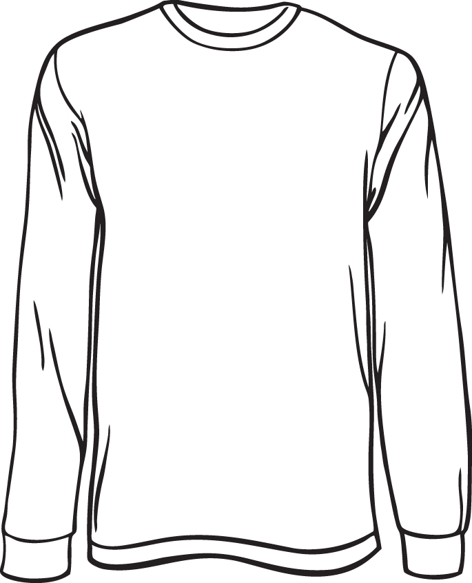 Printable T shirt Template Cliparts co