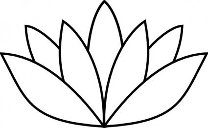 White Lotus Flower clip art Vector clip art - Free vector for free ...