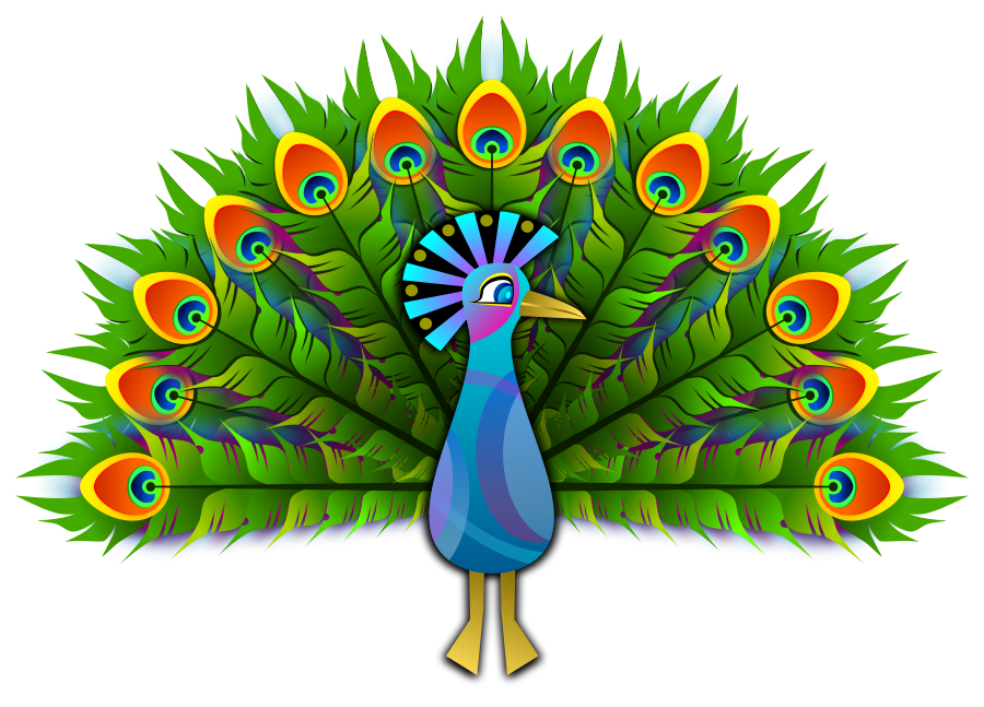 Peacock Clipart, vector clip art online, royalty free design ...