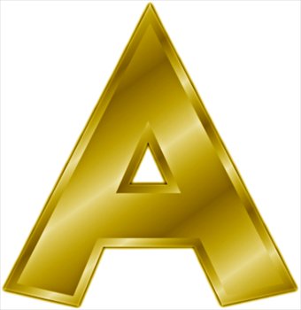 Free gold-letter-A Clipart - Free Clipart Graphics, Images and ...
