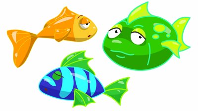 Three Fish That Swim, Loop Animation Stock Footage Video 694810 ...