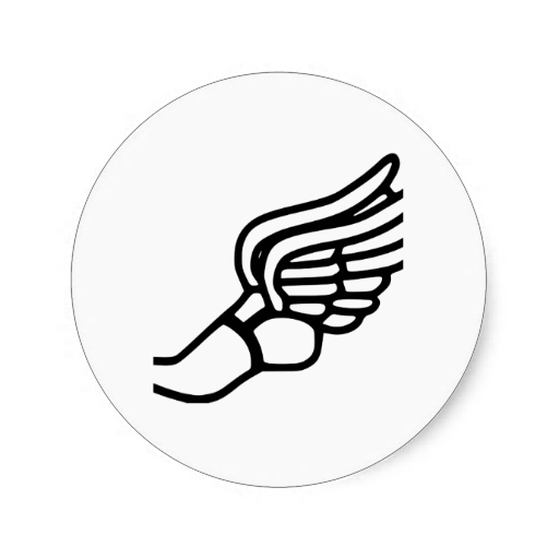 Running Shoe With Wings Symbol Images & Pictures - Becuo
