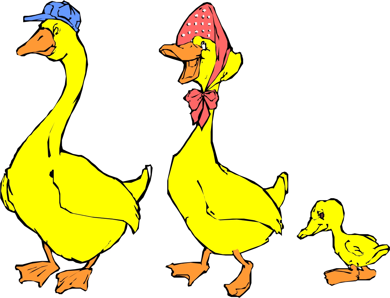 free clip art cartoon ducks - photo #34