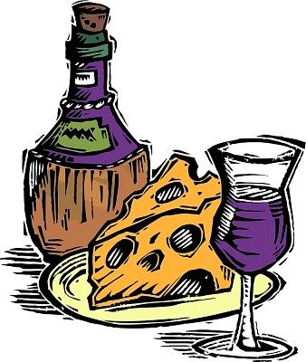 Wine and Cheese Clipart 060911» Vector Clip Art