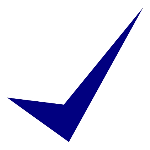 Navy blue check mark 10 icon - Free navy blue check mark icons