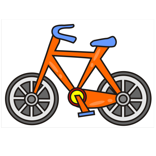 free cartoon bicycle clip art - photo #4