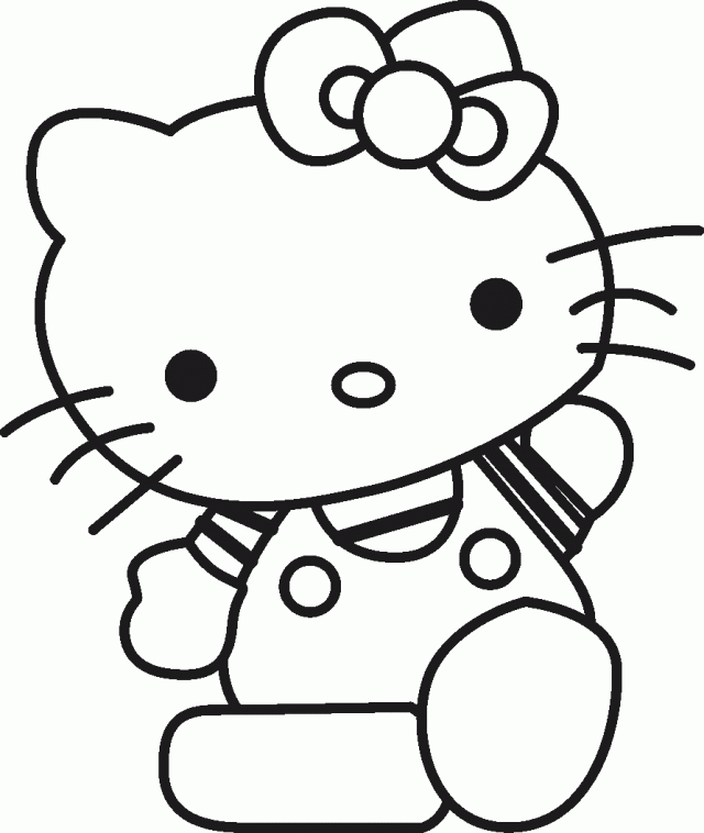 Tea Party Hello Kitty Coloring Pages Fo Free Coloring Pages For ...