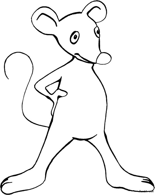 How to draw mice 1 - Stick figure-Children's paintings