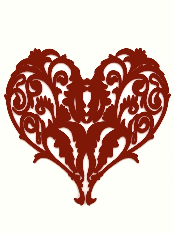free filigree heart clip art - photo #1