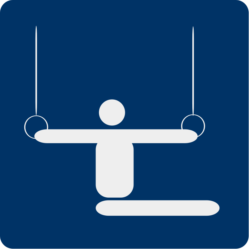 Gymnastics pictogram Free Vector / 4Vector