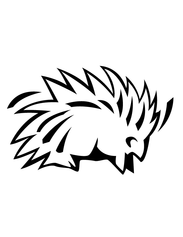 porcupine400 printable coloring in pages for kids - number 2564 online