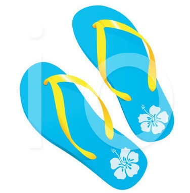 Pix For > Hawaiian Flip Flops Clip Art