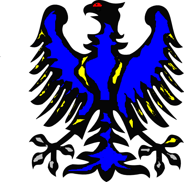 Tattooed Black Eagle clip art - vector clip art online, royalty ...