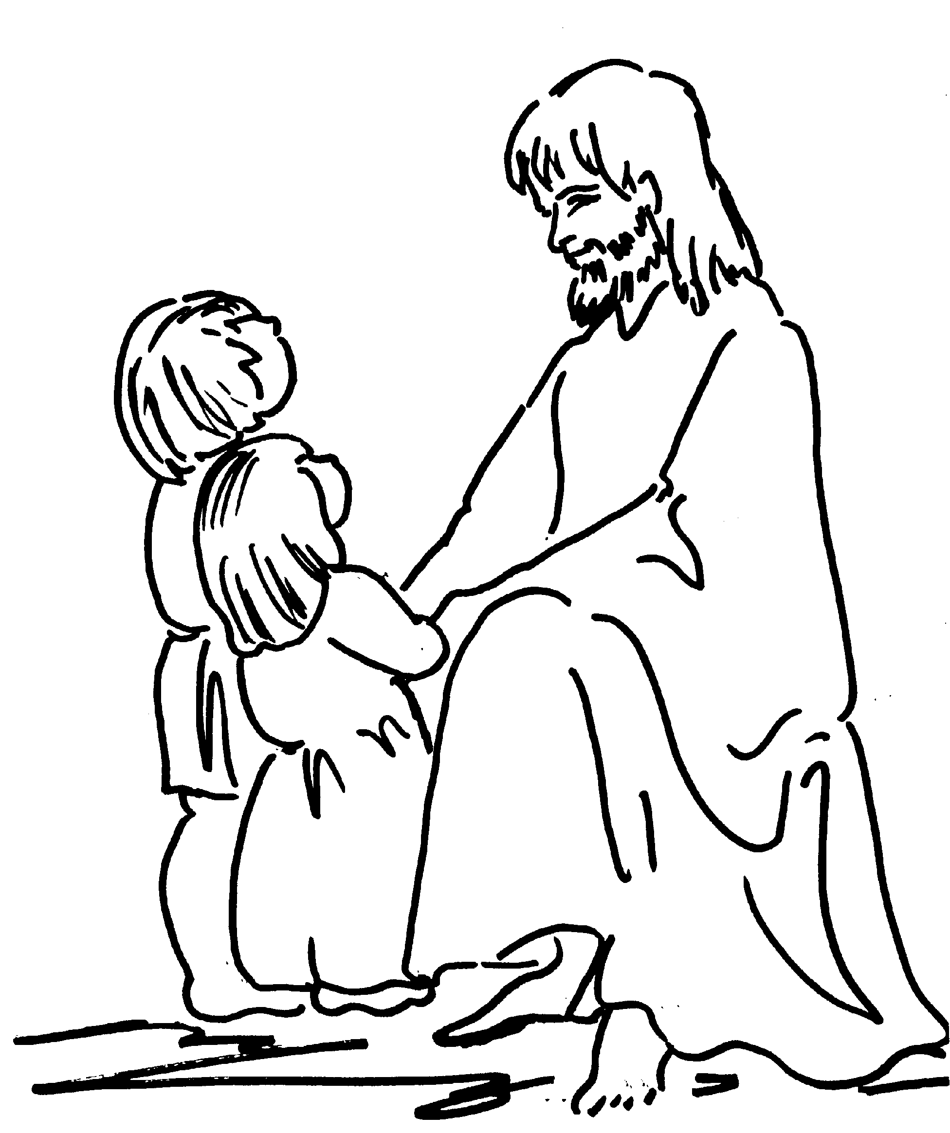 Jesus And Children Black And White Images & Pictures - Becuo