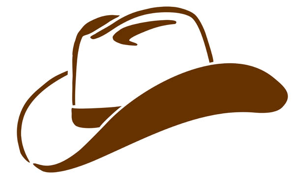 Cowboy Hat Clipart Black And White | Clipart Panda - Free Clipart ...