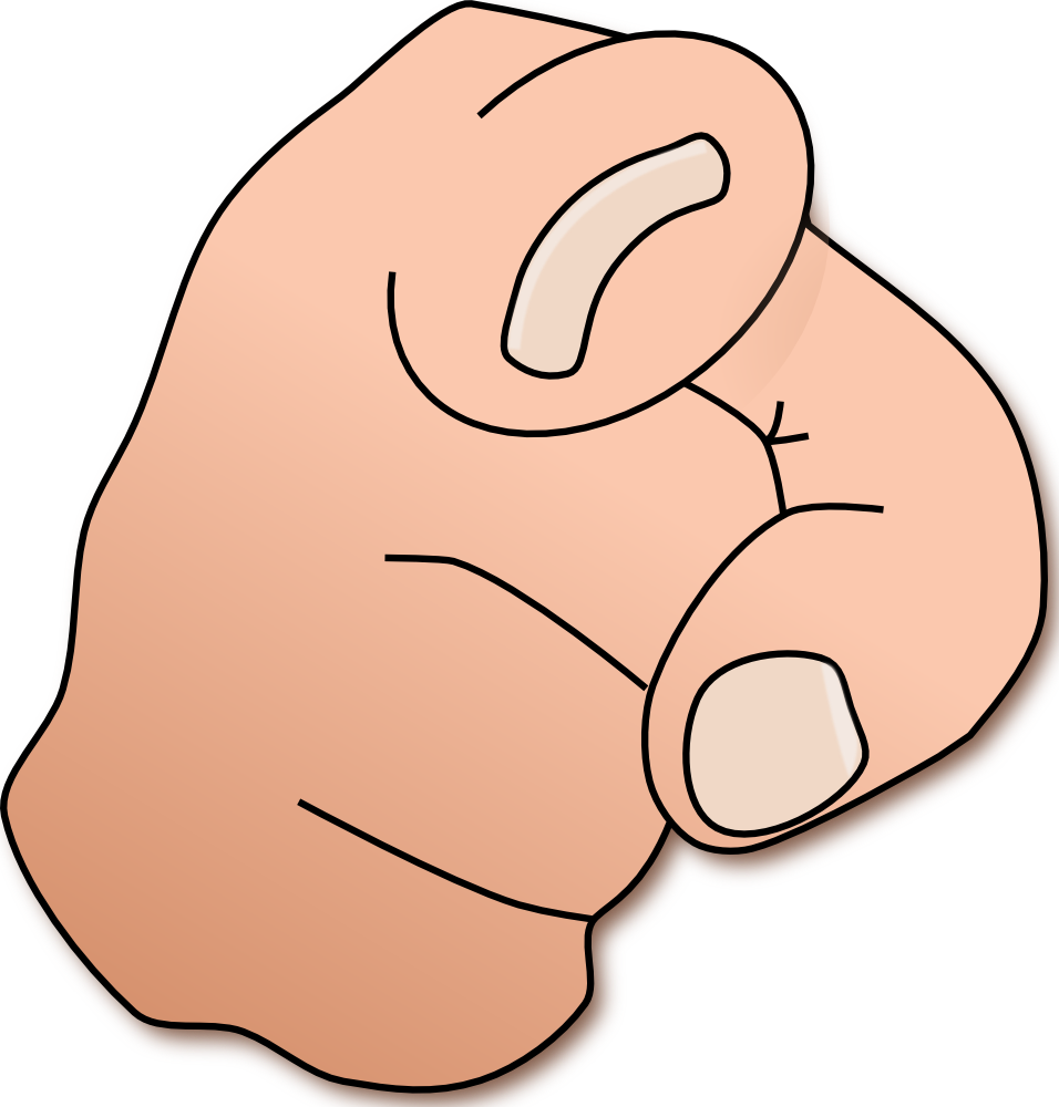 Images For > Finger Pointing Up Clipart