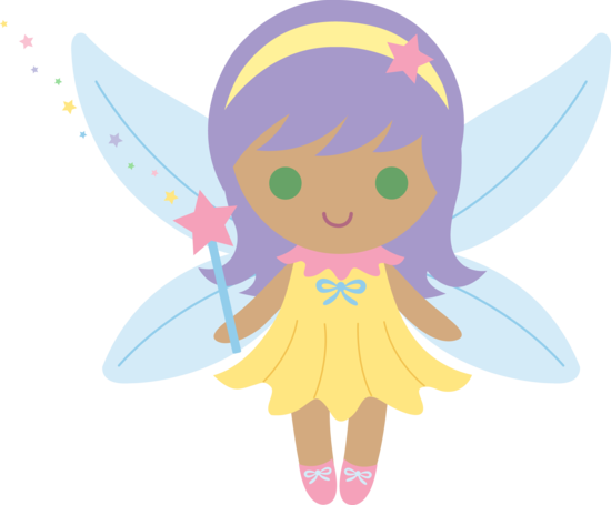 Little Fairy With Purple Hair - Free Clip Art