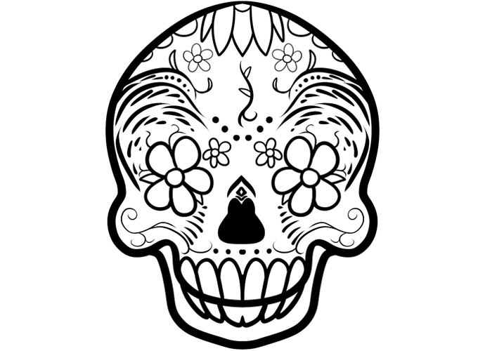 Skull coloring pages | skull | skull tattoo | tattoo designs ...